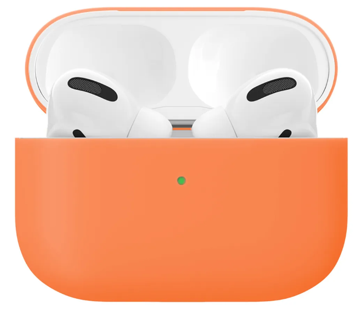 

Чехол силиконовый для Airpods Pro/Pro 2, оранжевый