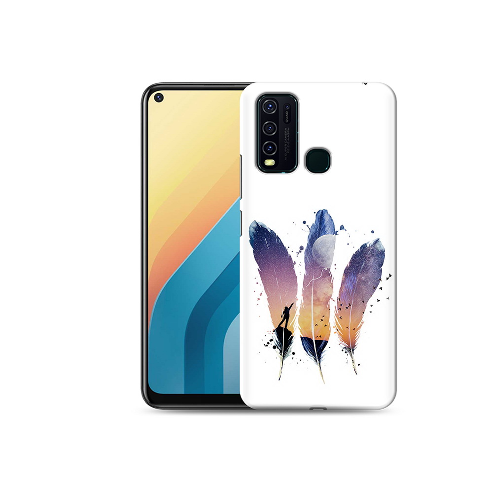 

Чехол MyPads Tocco для Vivo Y30 небесные перья (PT149334.437.519), Прозрачный, Tocco