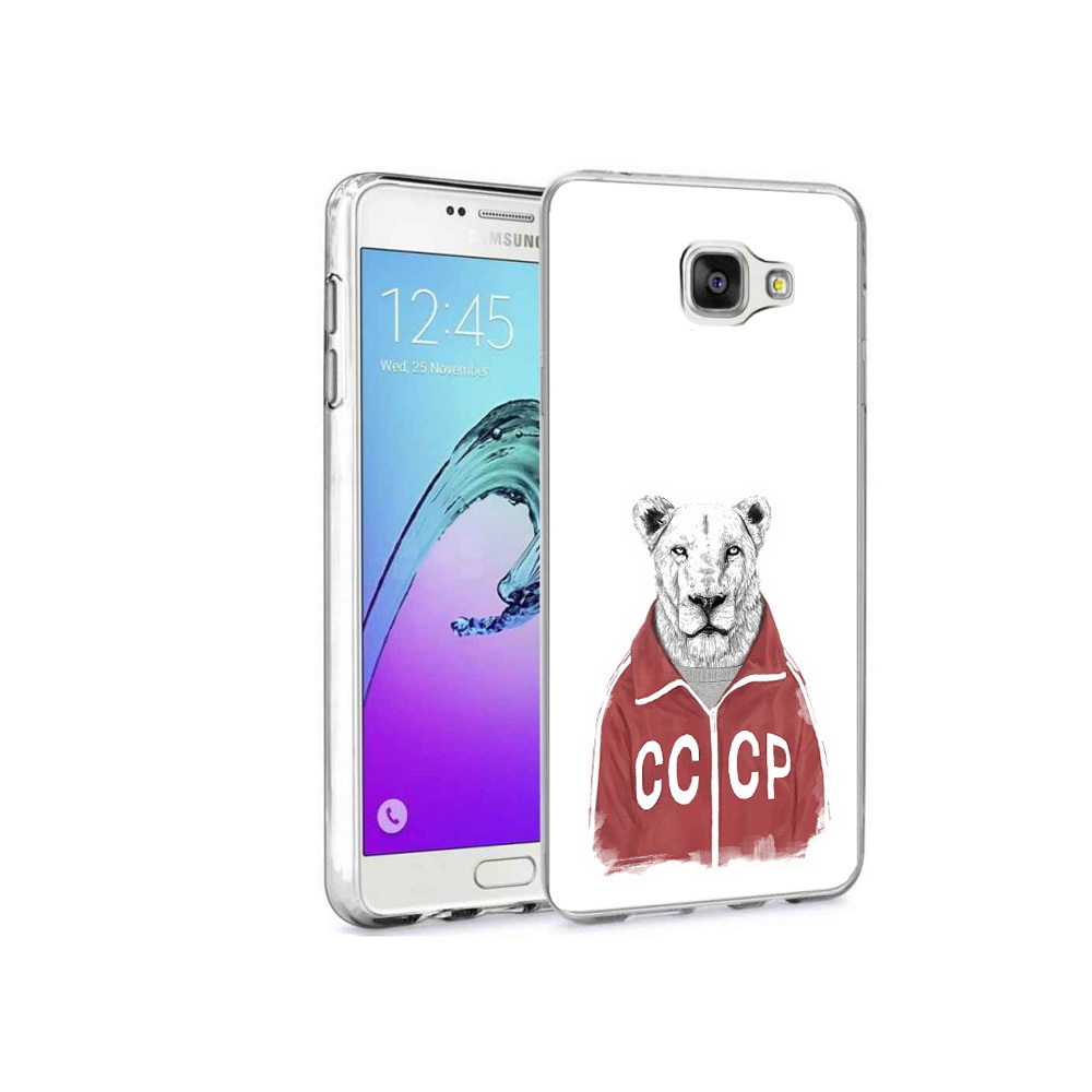 

Чехол MyPads Tocco для Samsung Galaxy A9 Pro львица ссср (PT52968.556.450), Прозрачный, Tocco