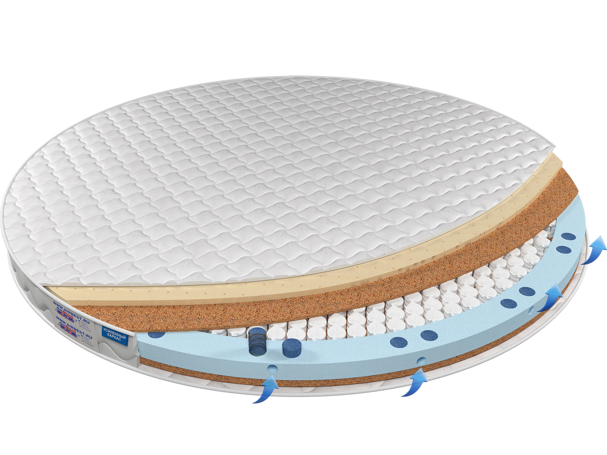 

Матрас Airbest Sweety s1000r диаметр 220x11, Белый, Матрас Airbest Sweety s1000r
