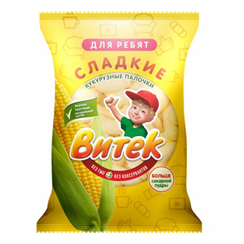 

Кукурузный палочки Витек сладкие 60 г