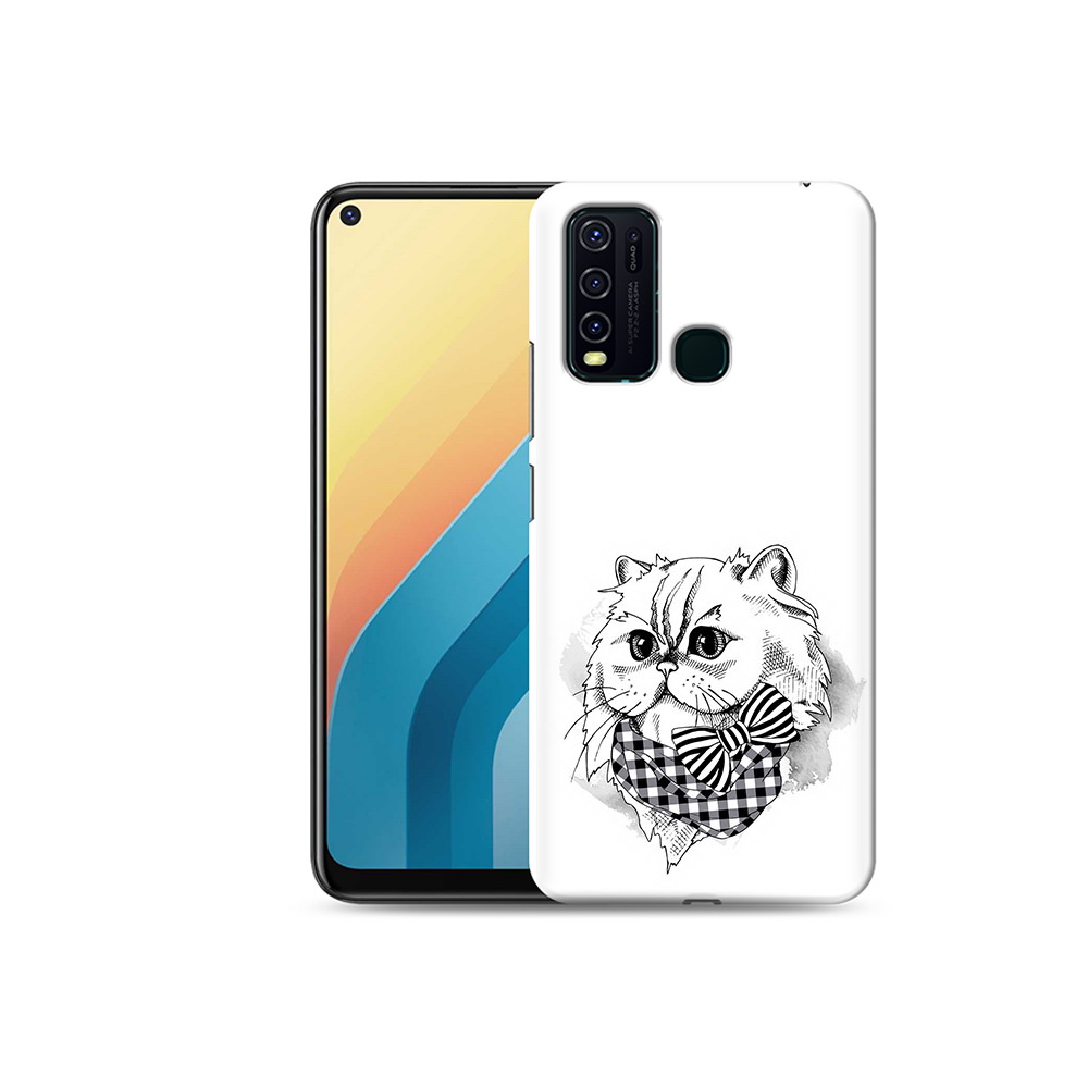 

Чехол MyPads Tocco для Vivo Y30 нарисованная красивая кошечка (PT149334.437.503), Прозрачный, Tocco