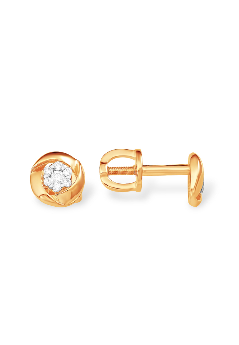 

Серьги из желтого золота с фианитом Kari Jewelry С13215517, С13215517