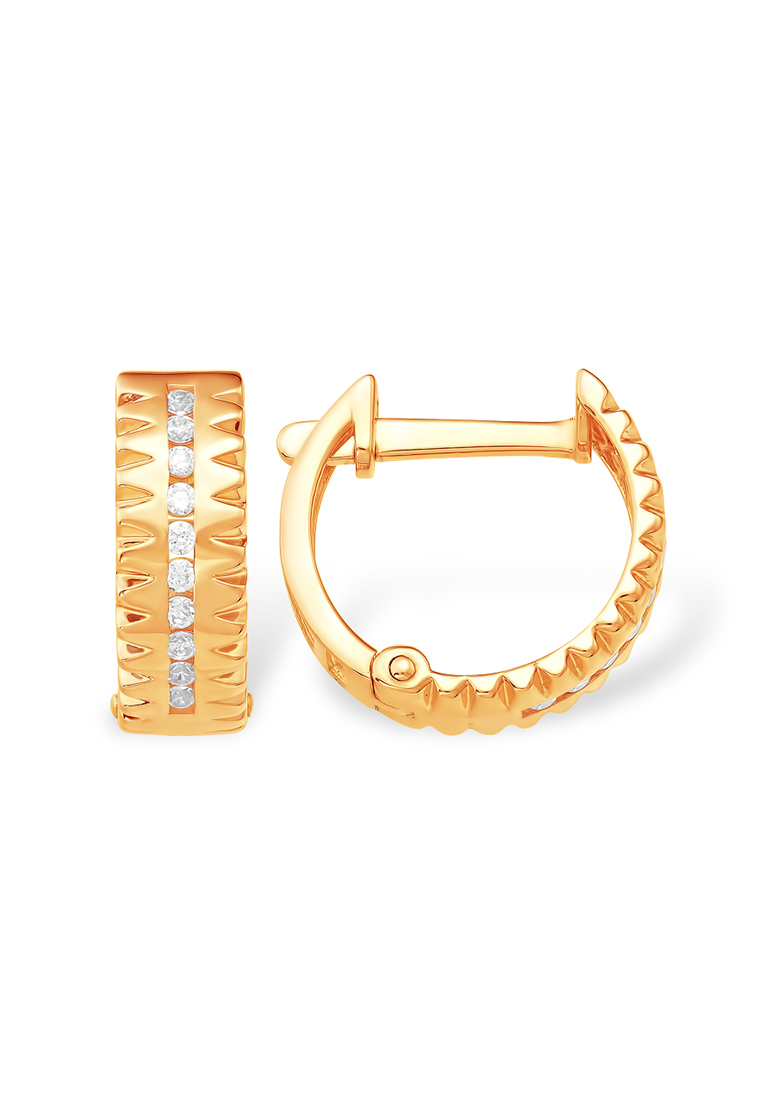 

Серьги из желтого золота с фианитом Kari Jewelry С10215303, С10215303