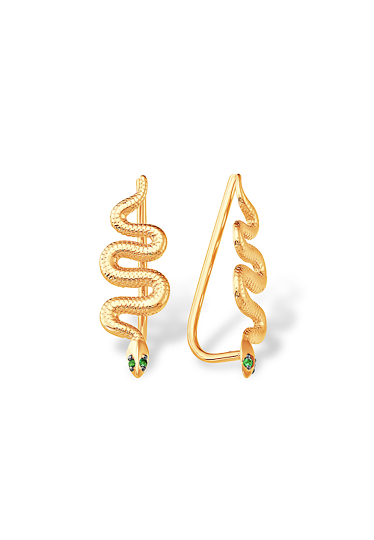 

Серьги из желтого золота с фианитом Kari Jewelry С19215201, С19215201