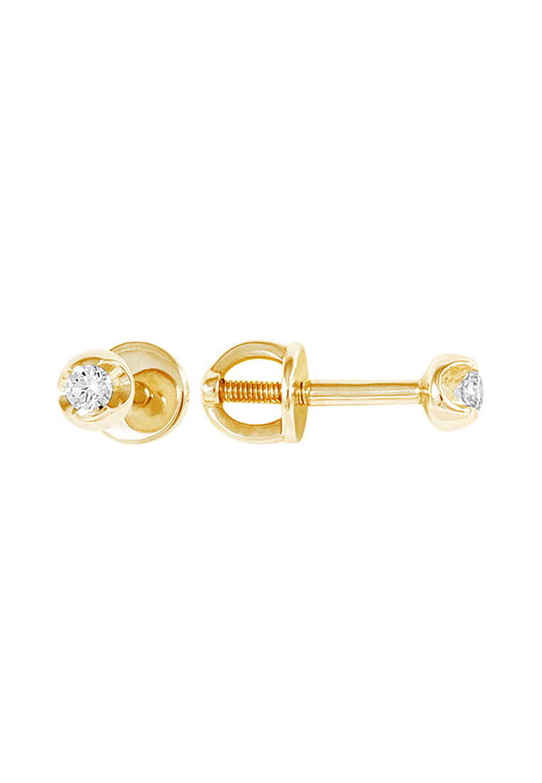 

Серьги из желтого золота с бриллиантом Kari Jewelry С1012920, С1012920