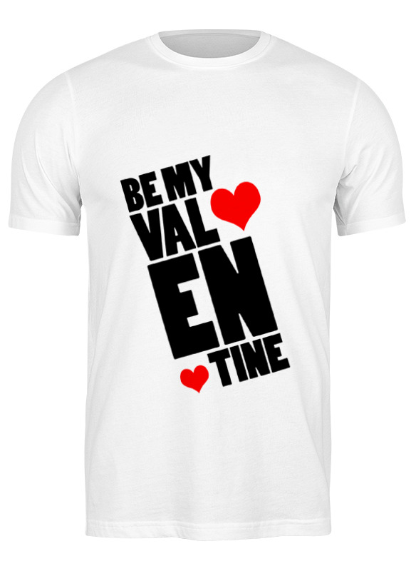 

Футболка мужская Printio Be my valentine белая S, Белый, Be my valentine