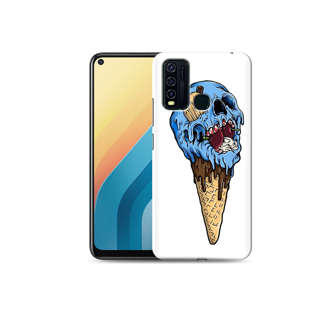 

Чехол MyPads Tocco для Vivo Y30 мороженное череп (PT149334.437.484), Прозрачный, Tocco