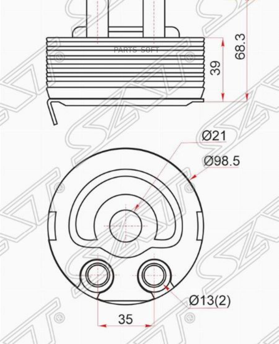 

Радиатор Масляный Nissan Almera 00-04/Primera 02-07/X-Trail 00-07