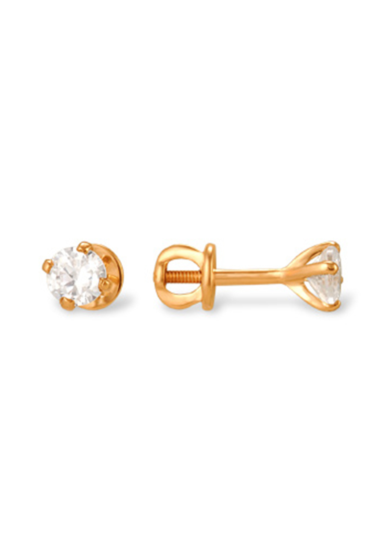 

Серьги из желтого золота с фианитом Kari Jewelry С1020368, С1020368