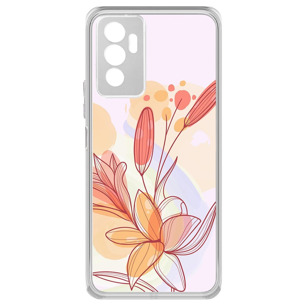 

Чехол-накладка Krutoff Clear Case Фантазия для Vivo V23e