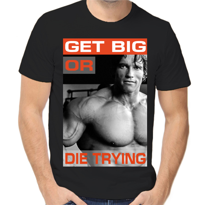 

Футболка мужская черная 54 р-р get big or die trying, Черный, fm_get_big_or