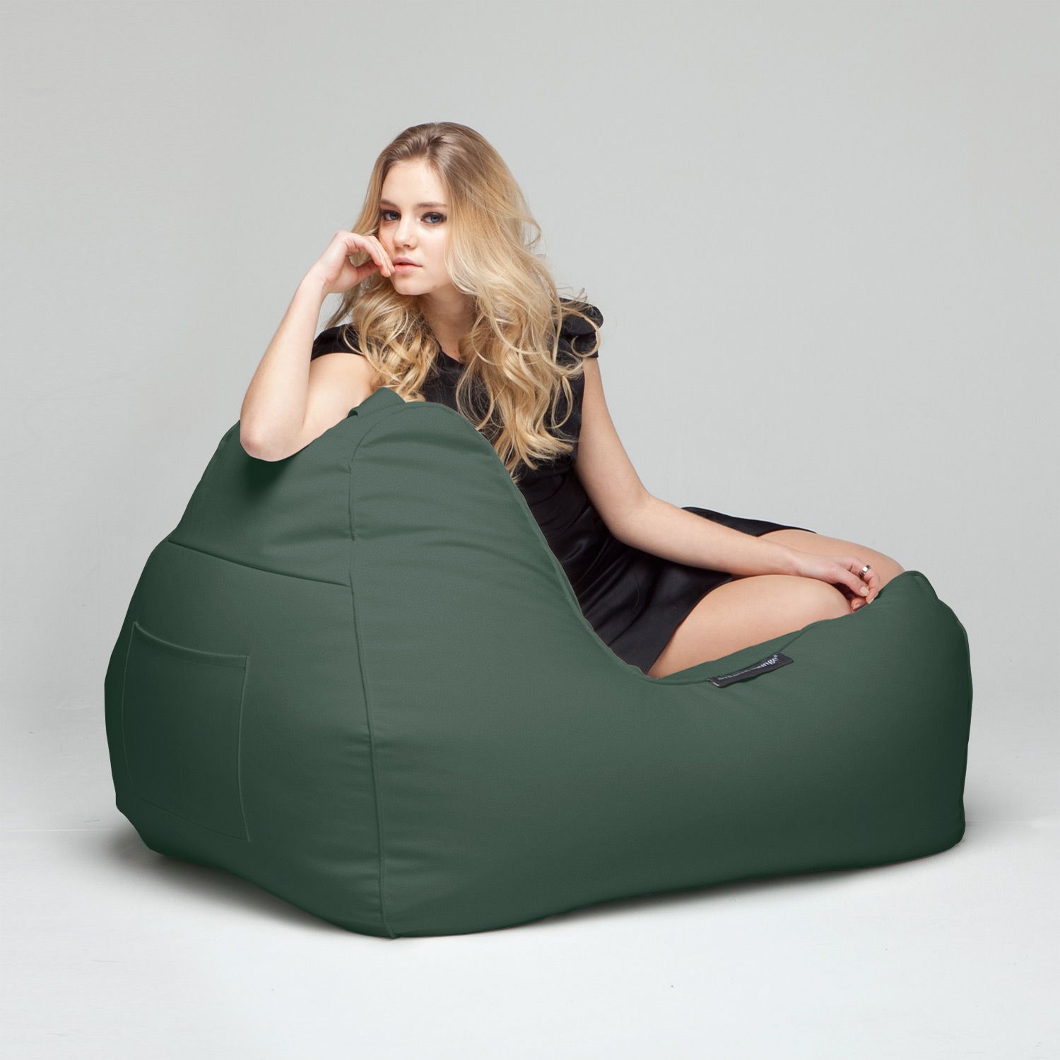фото Лаунж кресло для отдыха alounge - tivoli lounger - pepper mint (замша, зеленый) ambient lounge