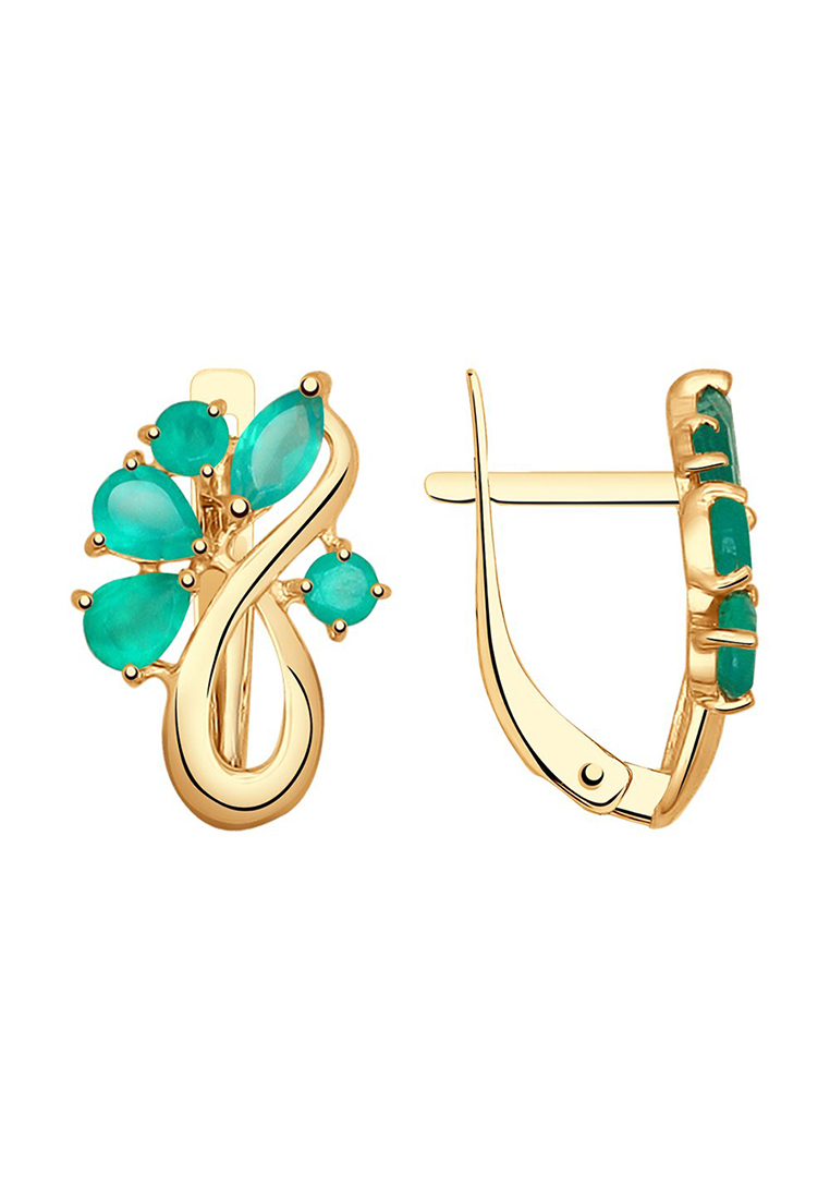 

Серьги из желтого золота с агатом Kari Jewelry С170-2669Агз, С170-2669Агз