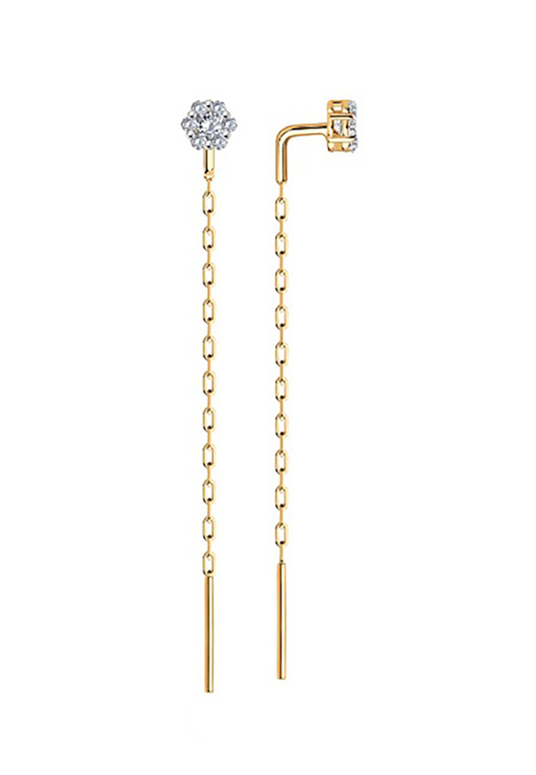 

Серьги из желтого золота с фианитом Kari Jewelry С132-2664, С132-2664