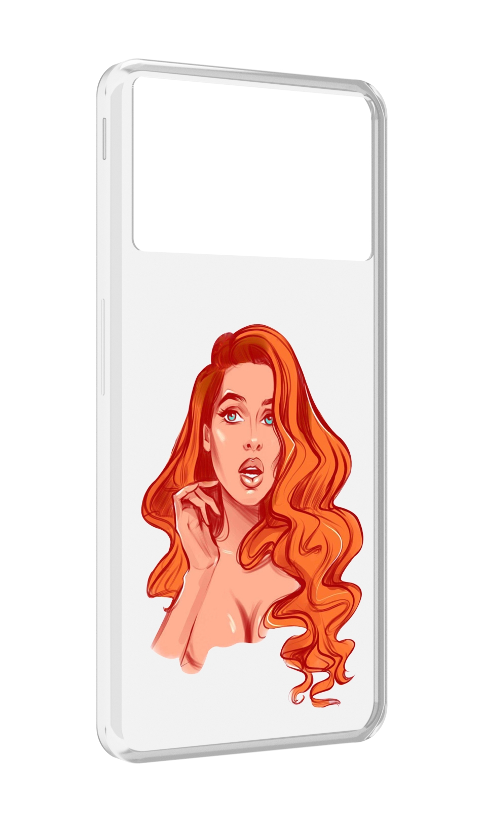 

Чехол MyPads рыжая-девушка-модельной-внешности женский для ZTE Nubia Z40S Pro, Прозрачный, Tocco