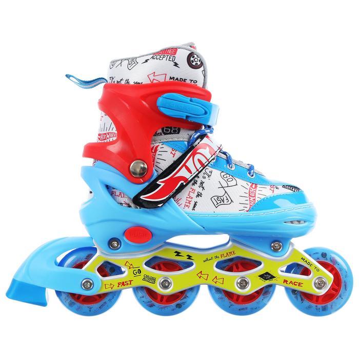 

Роликовые коньки Hot Wheels, PU колёса со светом, размер M (34-37)
