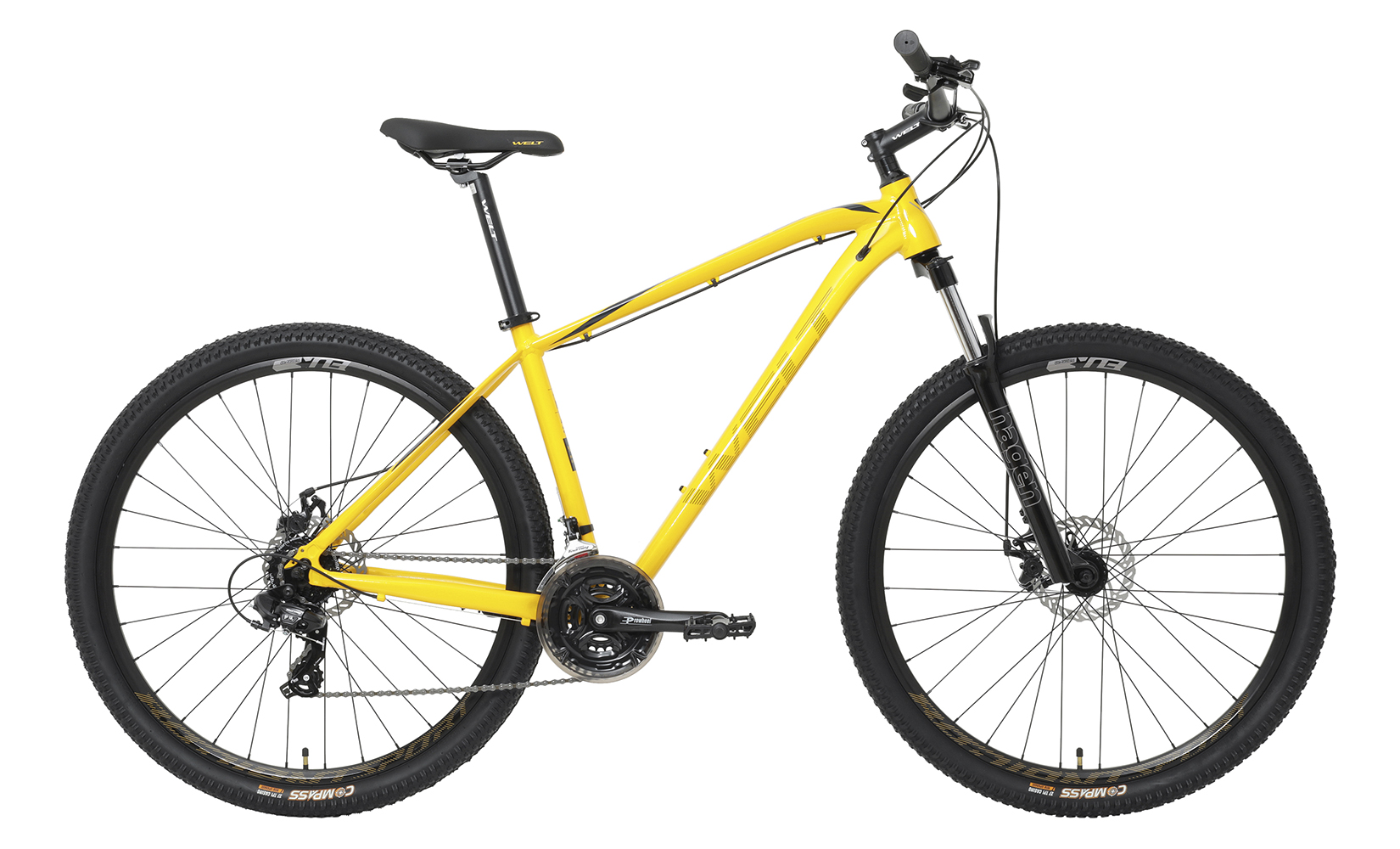 Велосипед Welt Raven 1.0 D 29 2024, Желтый, 18