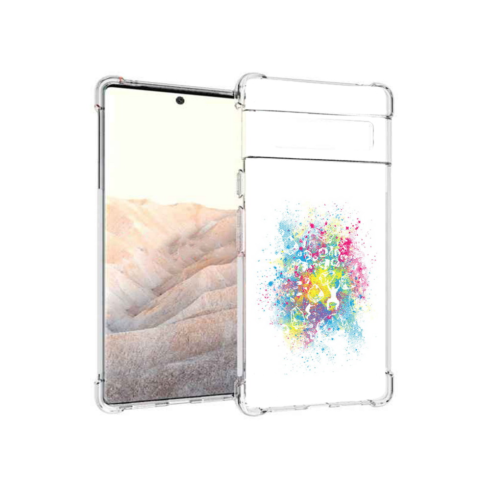 

Чехол MyPads Tocco для Google Pixel 6 Pro акварель абстракция, Прозрачный, Tocco