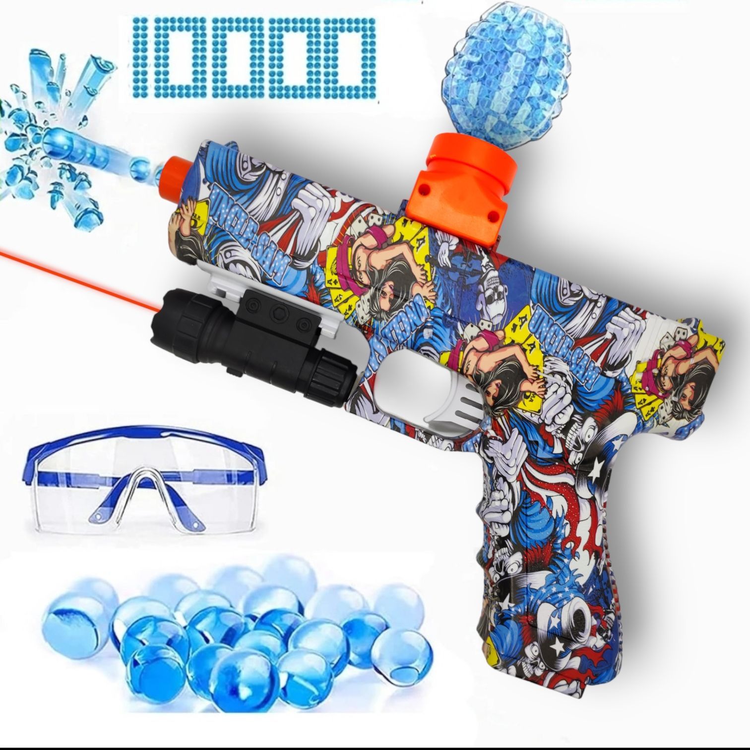 Детский Орбизовый Пистолет игрушечный RASULEV WATER BOMB RWB 113 25 см