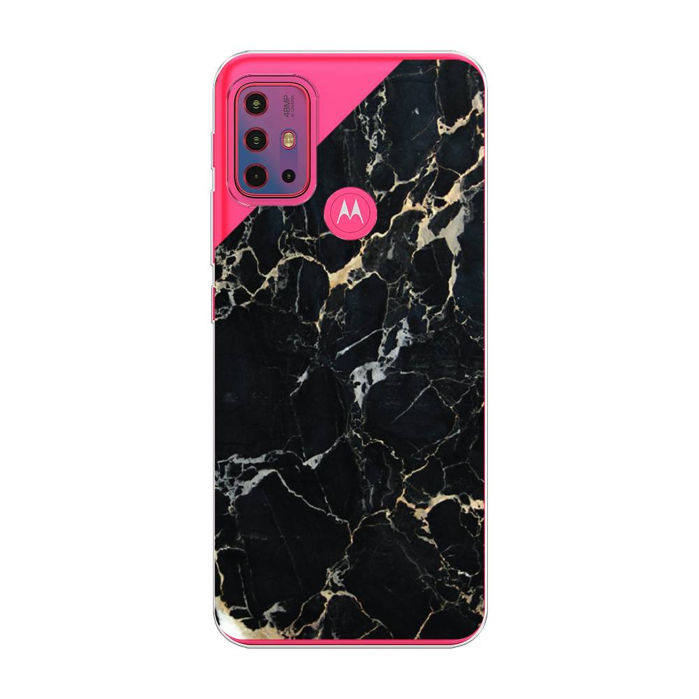 

Чехол Awog на Lenovo K13 Note/Motorola Moto G10/G20/G30 "Черный мрамор уголок", Разноцветный, 242250-3