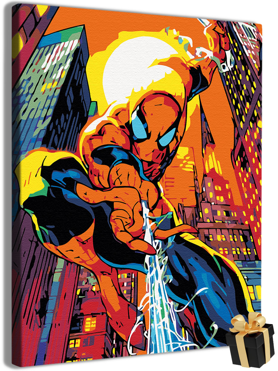 

Картина по номерам Арт-студия Unicorn N-5379 человек паук 40x50, человек паук