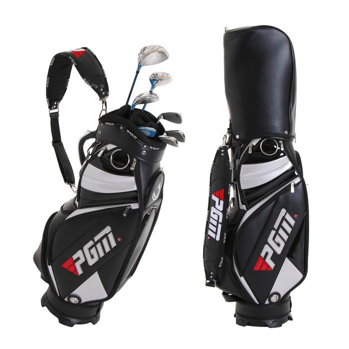

Сумка для гольфа PGM, для клюшек, полиуретан, 28х25х125 см, Черный, Golf bag