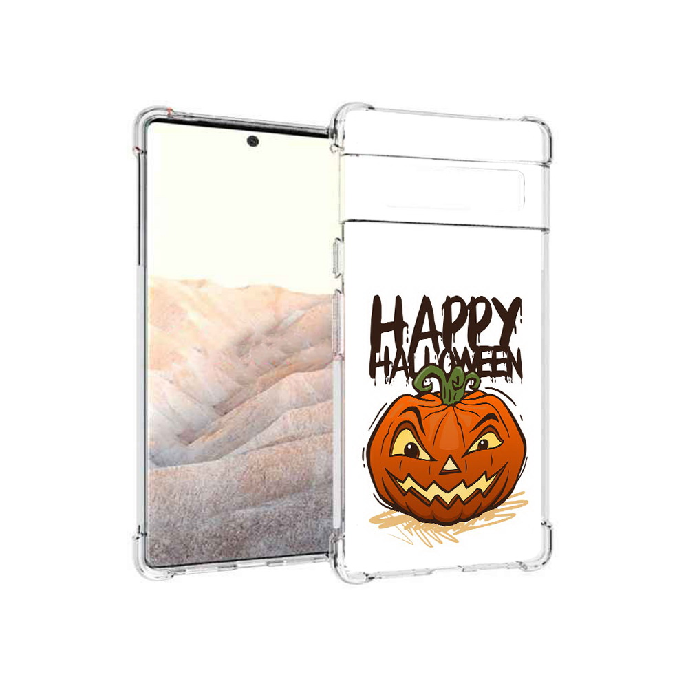 

Чехол MyPads Tocco для Google Pixel 6 Pro Хэллоуин счастливый, Прозрачный, Tocco