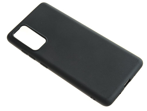 фото Силиконовый чехол tpu case матовый для samsung s20fe черный pc