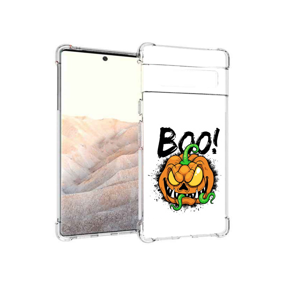 

Чехол MyPads Tocco для Google Pixel 6 Pro Хэллоуин бу, Прозрачный, Tocco