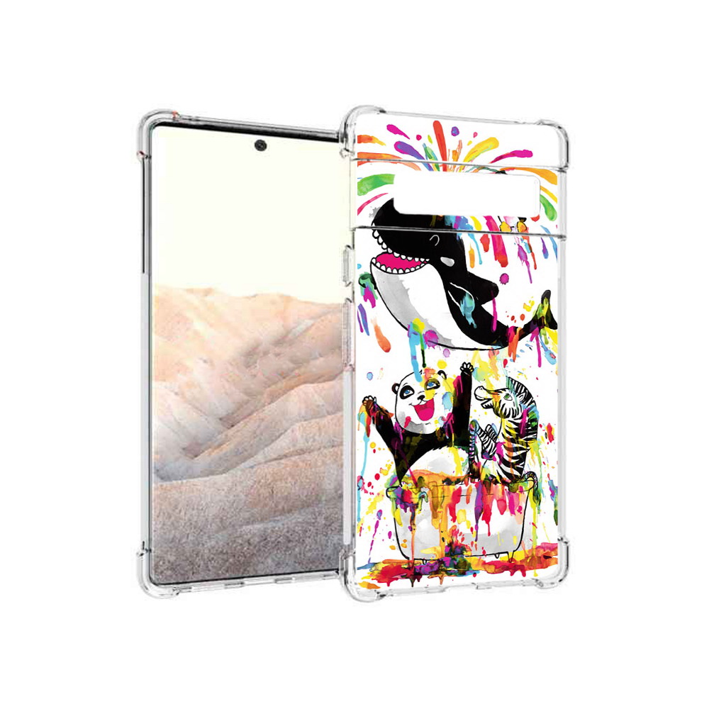 

Чехол MyPads Tocco для Google Pixel 6 Pro Хиппи кит, Прозрачный, Tocco