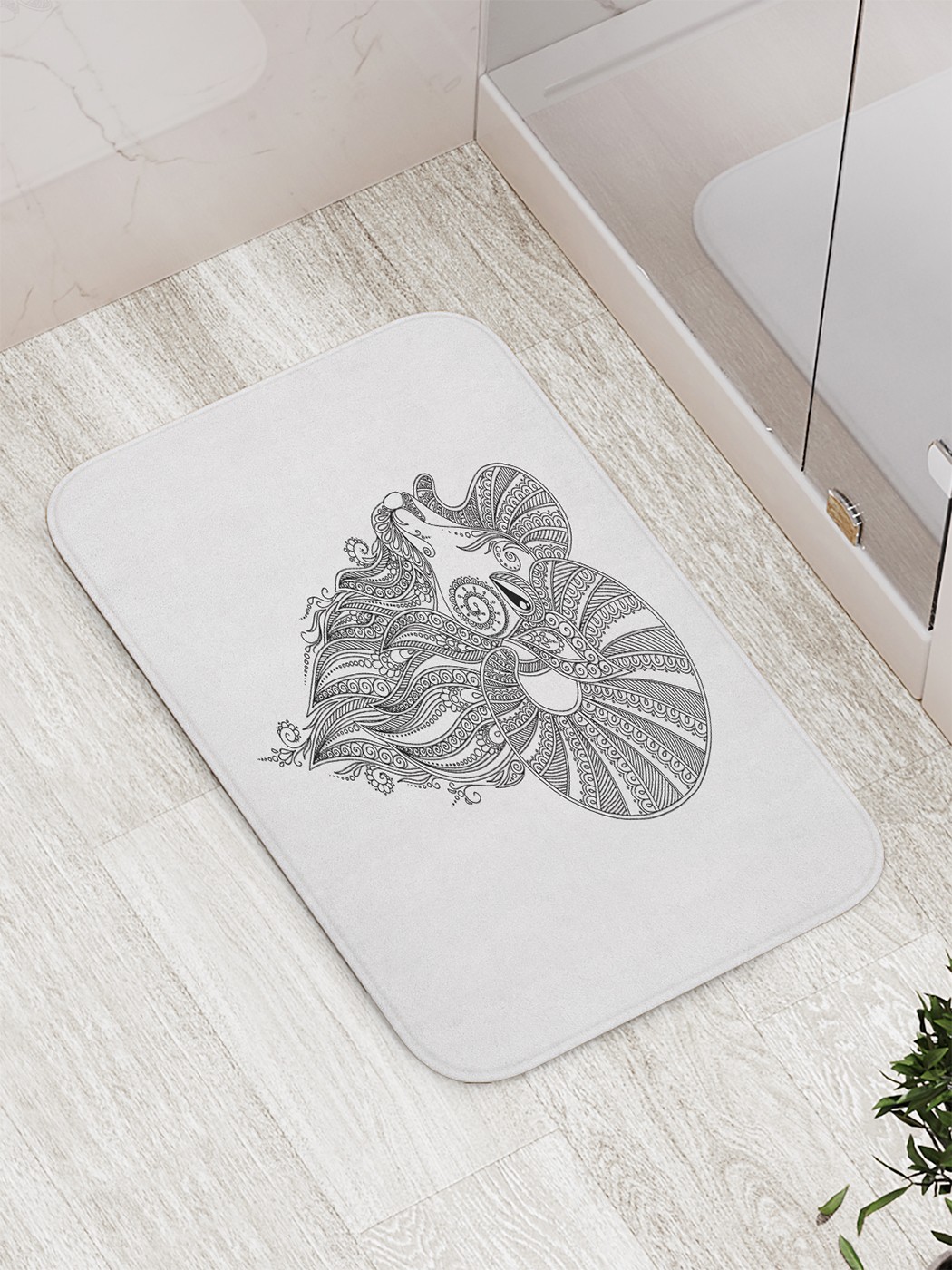 

Коврик противоскользящий для ванной, сауны, бассейна, 77х52 см bath_58987 JoyArty