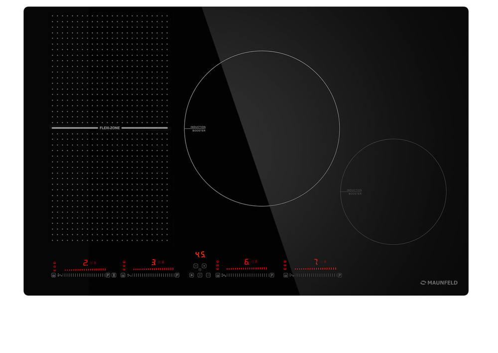 фото Встраиваемая варочная панель индукционная maunfeld cvi804sfbk черный