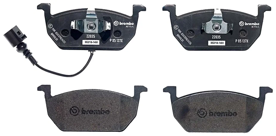 

BREMBO P85137X Колодки тормозные дисковые передние AUDI (FAW) A3 (85S, 85M) 09/14-> / AUDI