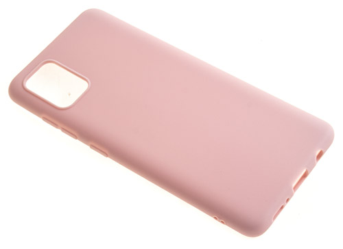 фото Силиконовый чехол tpu case матовый для samsung a51 пыльно-розовый pc