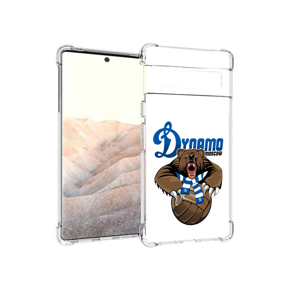 

Чехол MyPads Tocco для Google Pixel 6 Pro ФК Динамо медведь, Прозрачный, Tocco