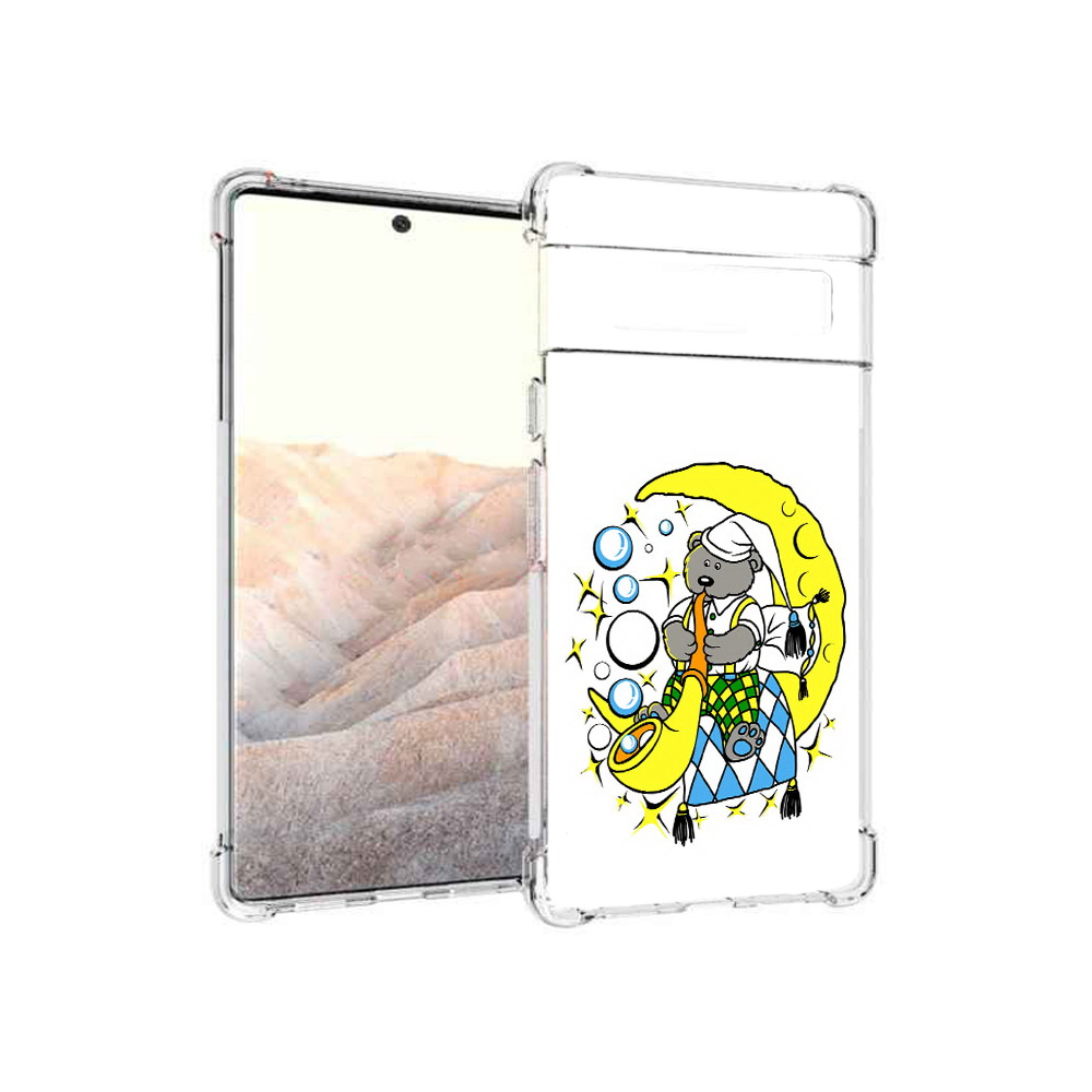 

Чехол MyPads Tocco для Google Pixel 6 Pro Сырная луна, Прозрачный, Tocco