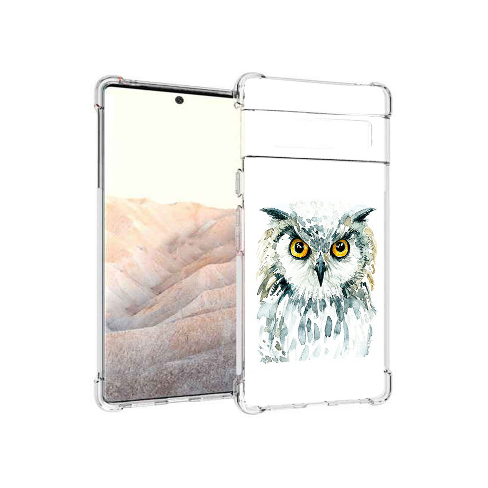 

Чехол MyPads Tocco для Google Pixel 6 Pro Серьезная сова, Прозрачный, Tocco
