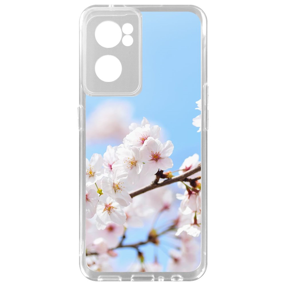 

Чехол-накладка Krutoff Clear Case Цветение для OnePlus Nord CE 2 5G, Прозрачный