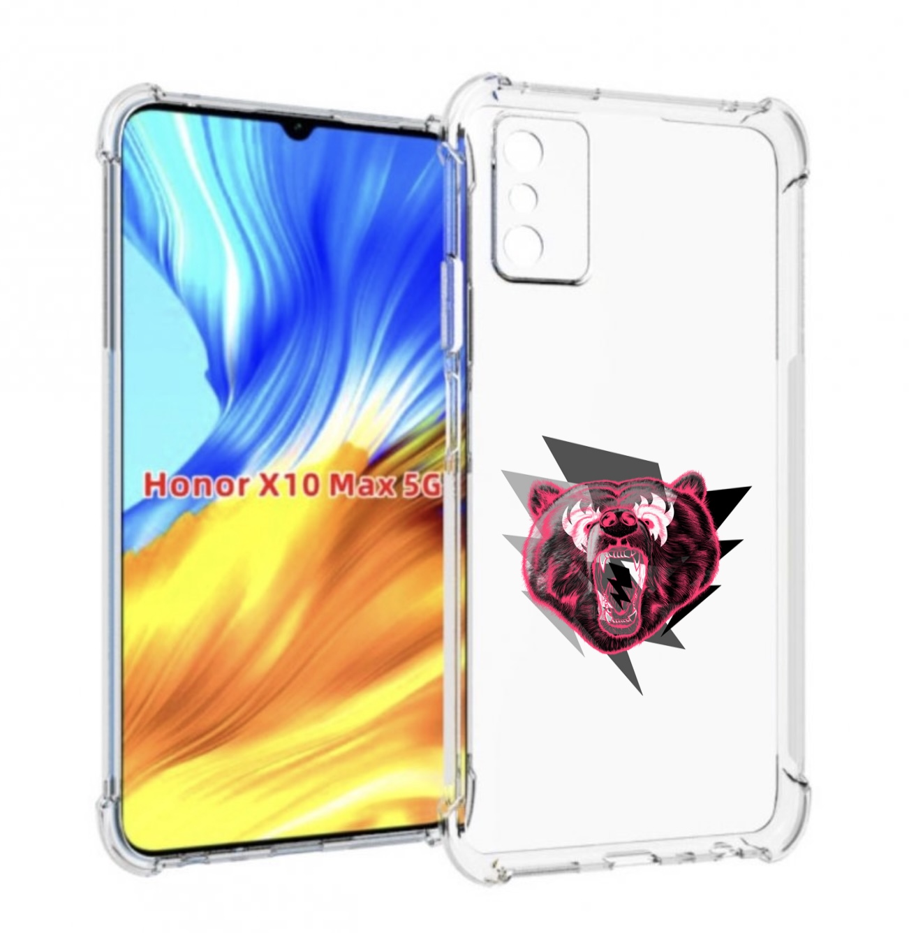 

Чехол MyPads грозовой медведь для Honor X10 Max, Прозрачный, Tocco