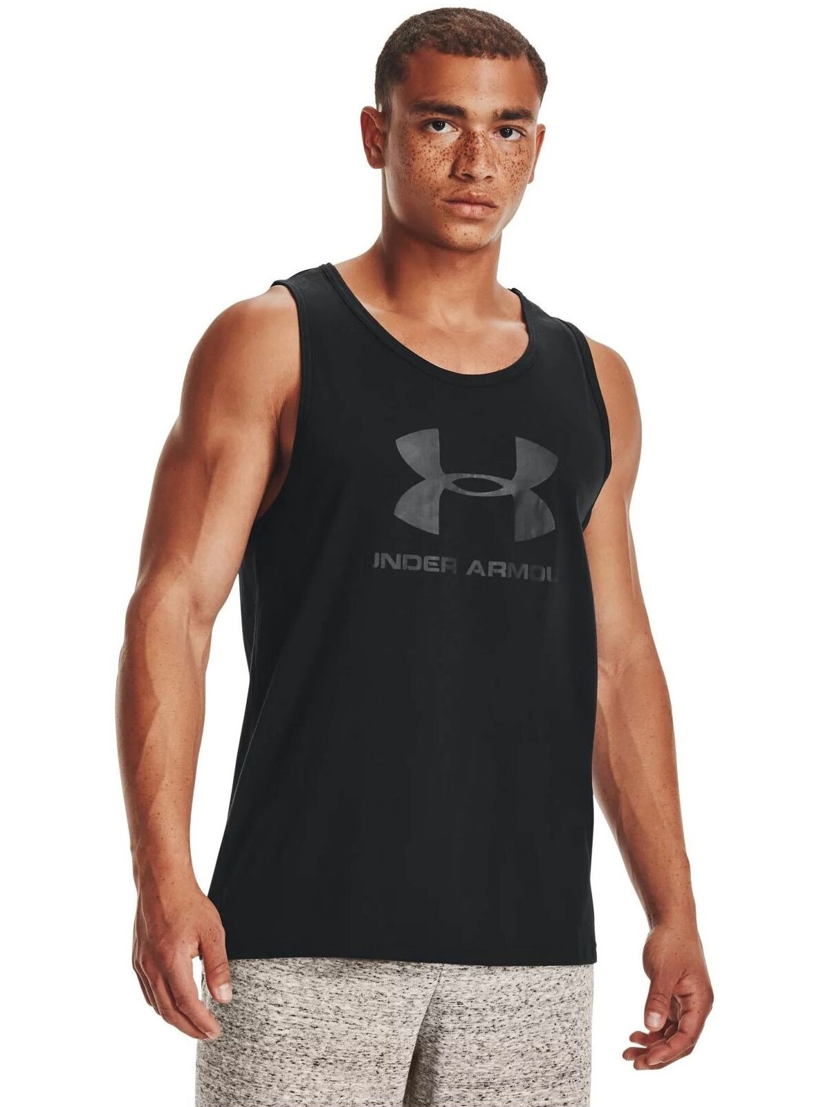

Майка мужская Under Armour Sportstyle Logo Tank черная 3XL, Sportstyle Logo Tank