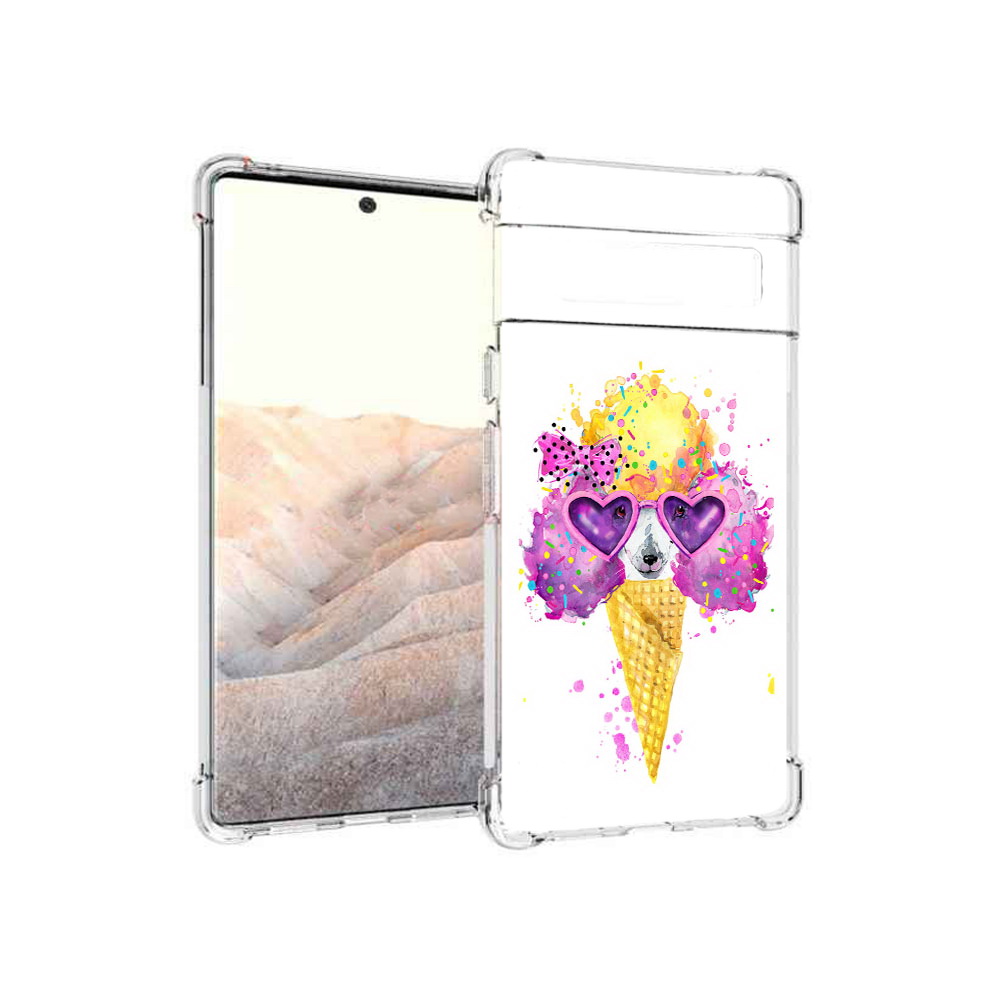 

Чехол MyPads Tocco для Google Pixel 6 Pro Рожок, Прозрачный, Tocco