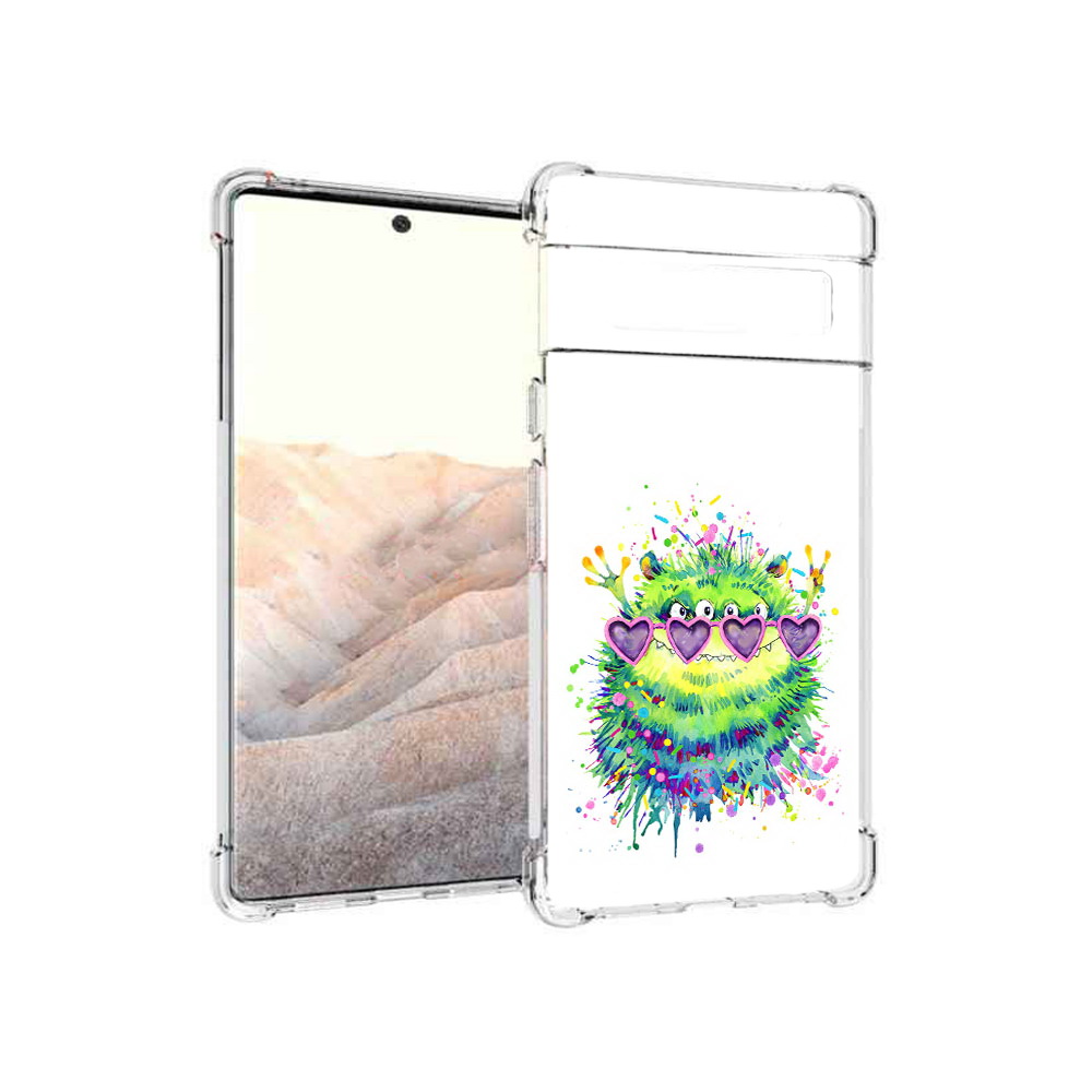 

Чехол MyPads Tocco для Google Pixel 6 Pro Пушистый персонаж, Прозрачный, Tocco