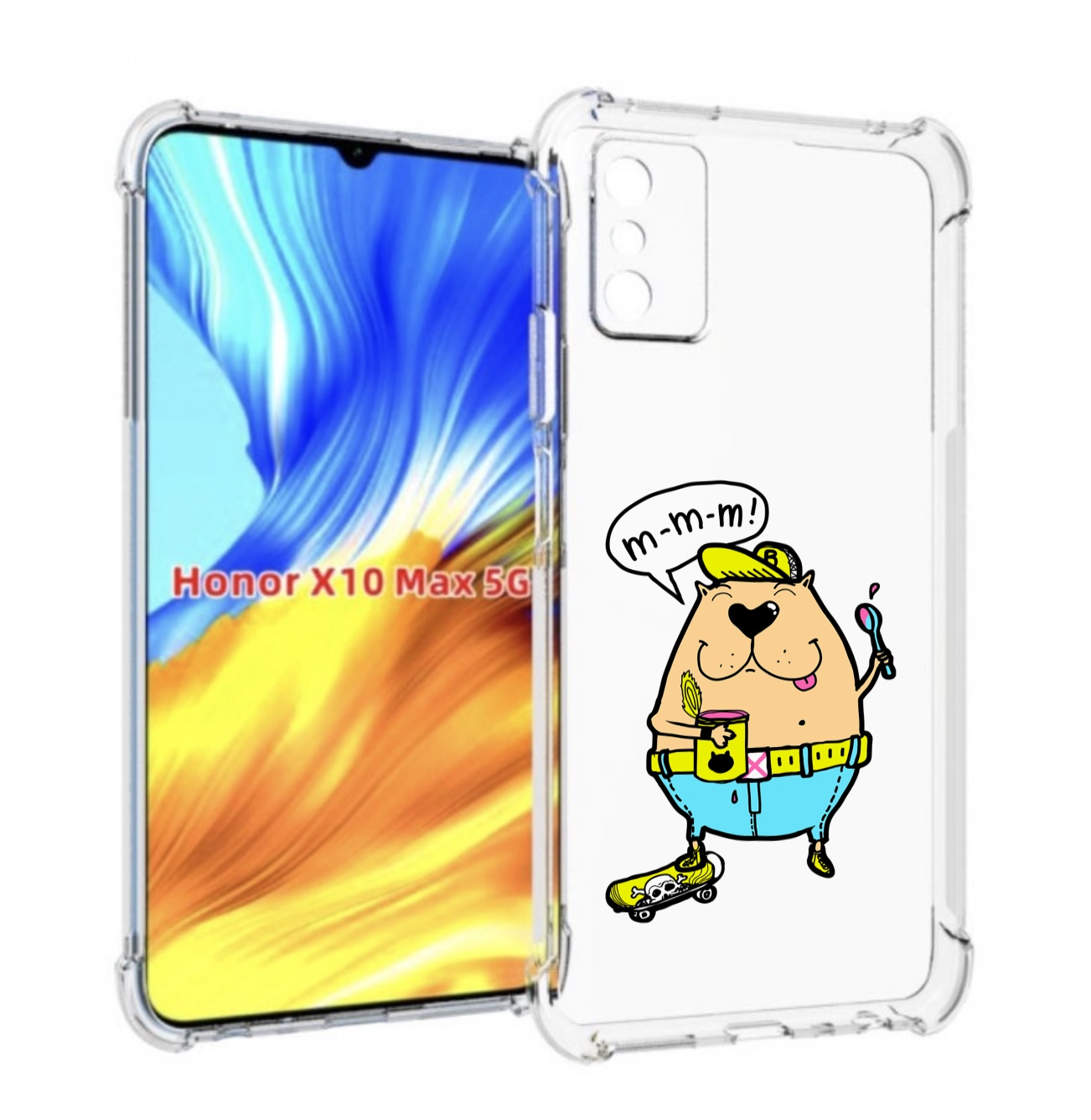 

Чехол MyPads Бобр для Honor X10 Max, Прозрачный, Tocco