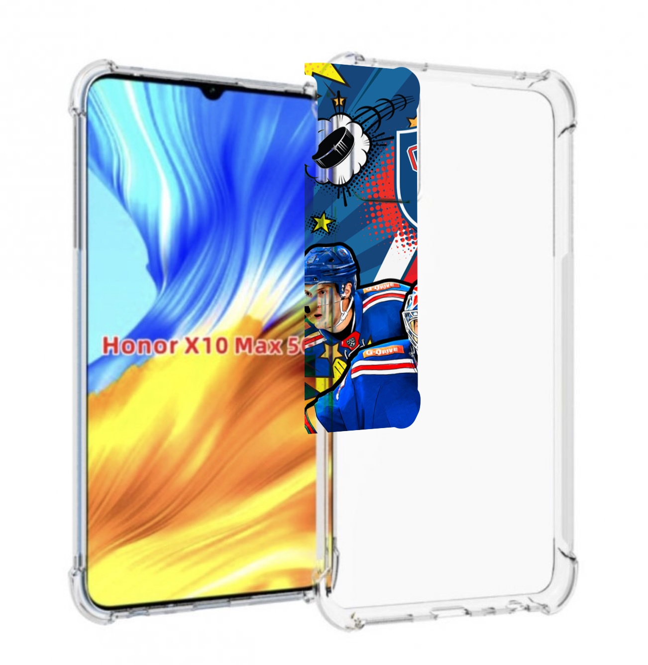 

Чехол MyPads хк ска спб мужской для Honor X10 Max, Прозрачный, Tocco