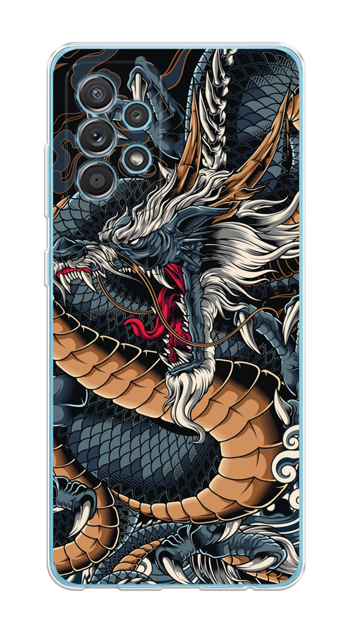 

Чехол на Samsung Galaxy A52/A52s "Japanese Dragon", Коричневый;черный;синий, 2106550-1