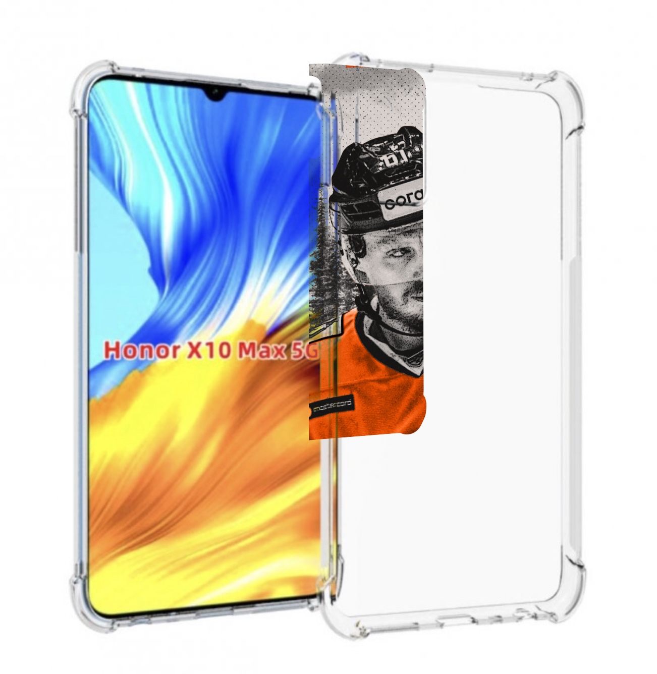 

Чехол MyPads хк амур мужской для Honor X10 Max, Прозрачный, Tocco