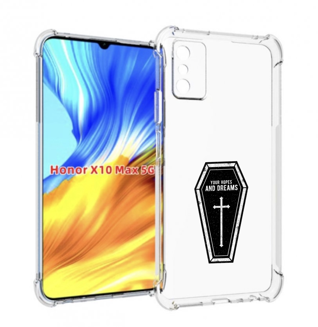 

Чехол MyPads гроб с мечтами для Honor X10 Max, Прозрачный, Tocco