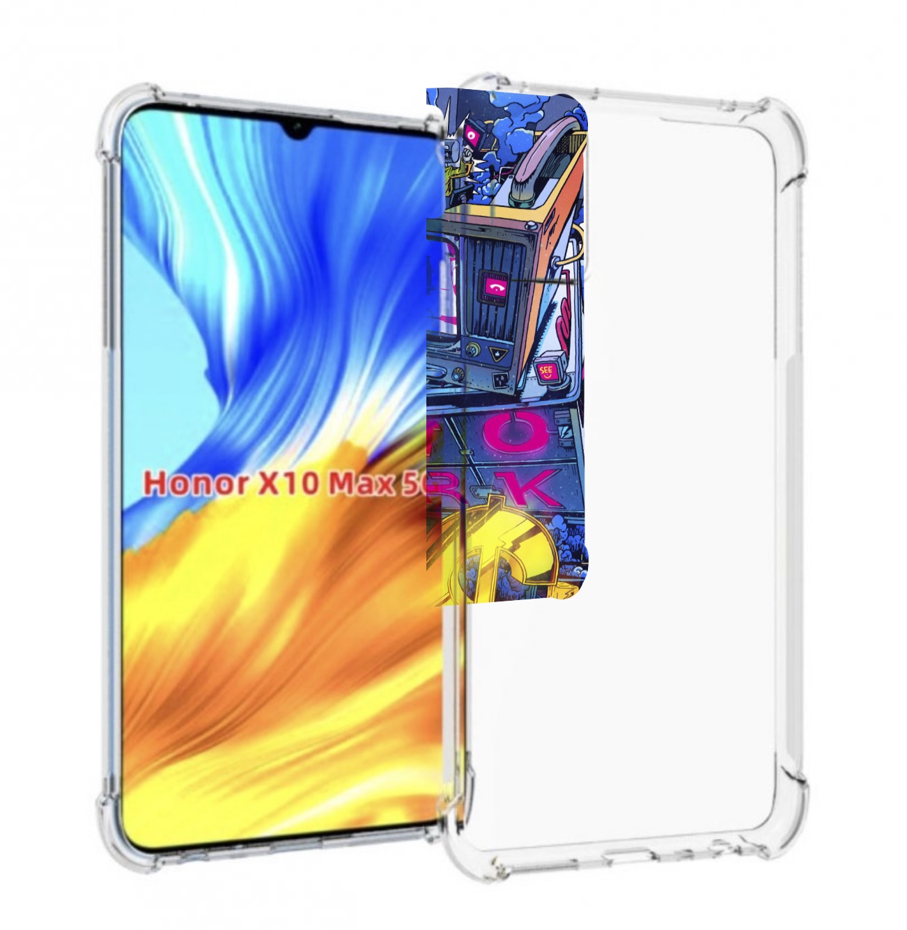 

Чехол MyPads футуристичная картинка для Honor X10 Max, Прозрачный, Tocco