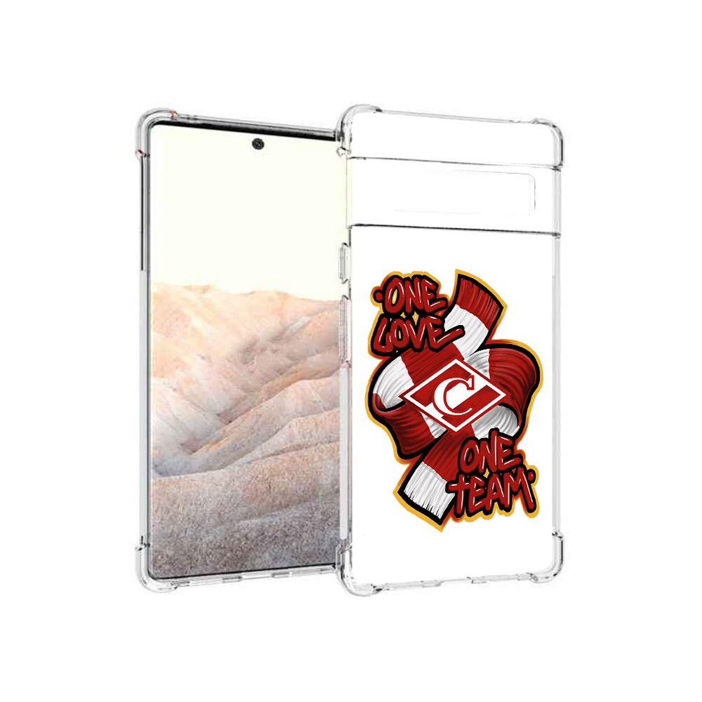 

Чехол MyPads Tocco для Google Pixel 6 Pro Одна любовь-Спартак, Прозрачный, Tocco